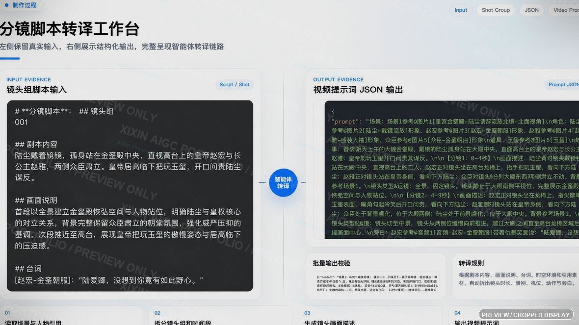 分镜脚本转译工作台